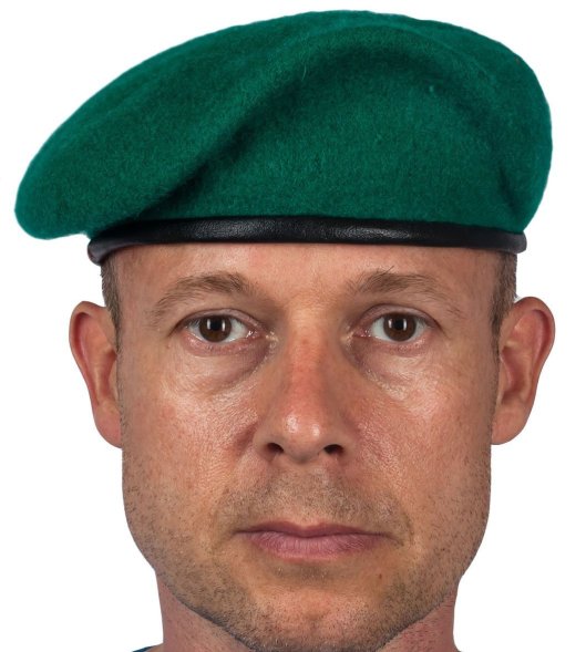 Берет пограничный зеленый бесшовный