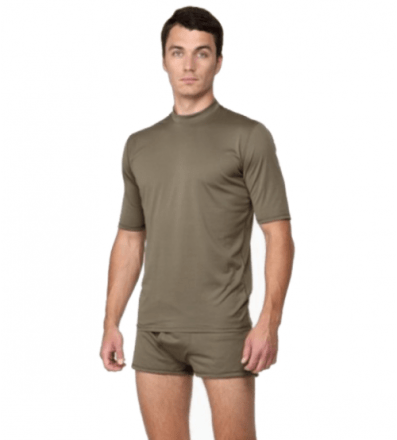 Белье нательное короткое (футболка и трусы) армейское уставное, слой 1