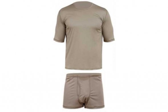 Белье нательное короткое (футболка и трусы) армейское уставное, слой 1