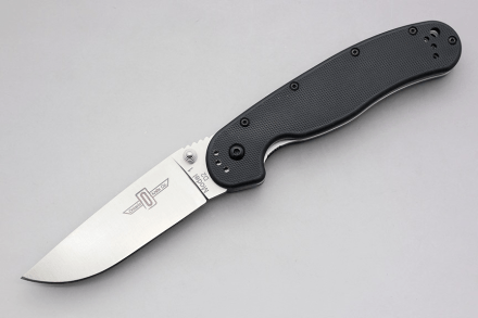 Нож Ontario RAT II 8828 клинок без покрытия, накладки нейлон, сталь D2