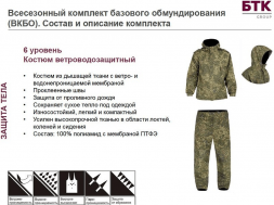 Костюм ветро-водозащитный ВВЗ ВКБО ВКПО слой 6