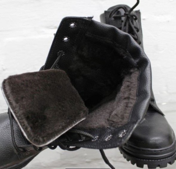 Берцы модель 7702 нат кожа (иск.мех)