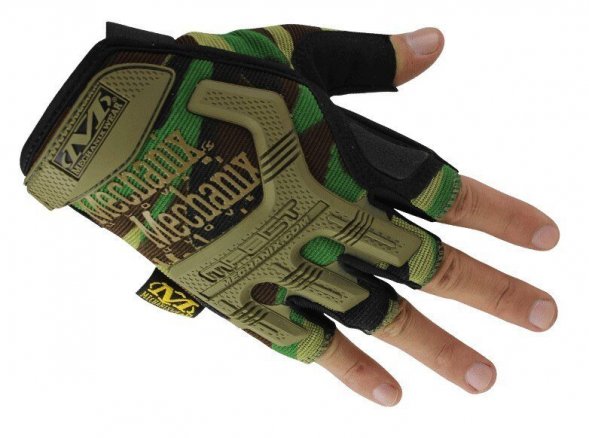 Перчатки тактические без пальцев Mechanix M-PACT