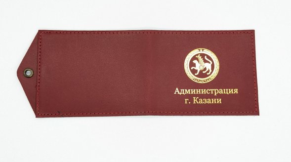 Обложка для удостоверения бордовая нат. кожа