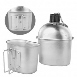 Походный армейский набор фляга котелок в чехле