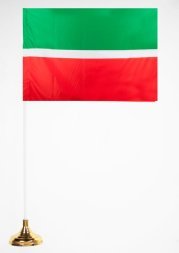 Флаг Республики Татарстан с подставкой 15*23см